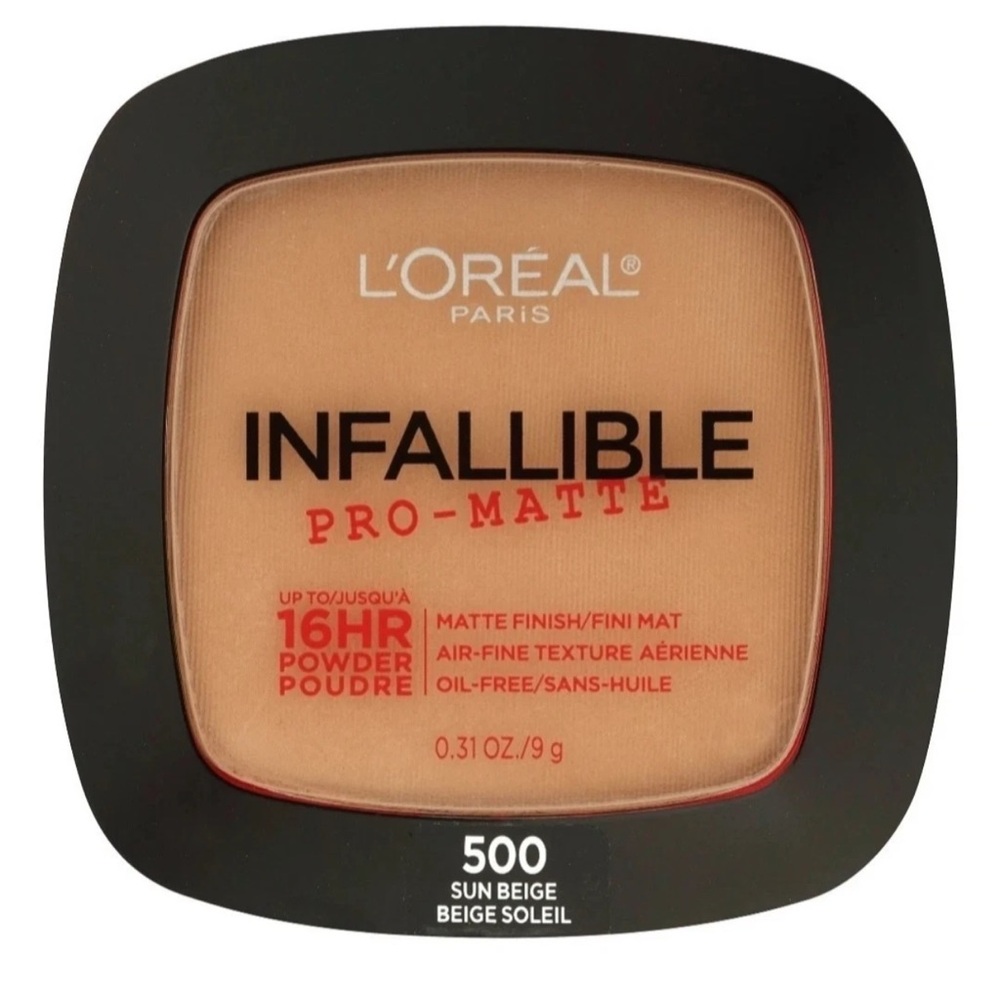 L'oreal Infallible Pro-Matte Finish Powder 500 Sun Beige Oil Free 0.31oz Loreal